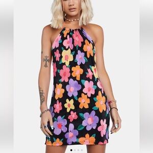 Vibrant Floral Mini Dress